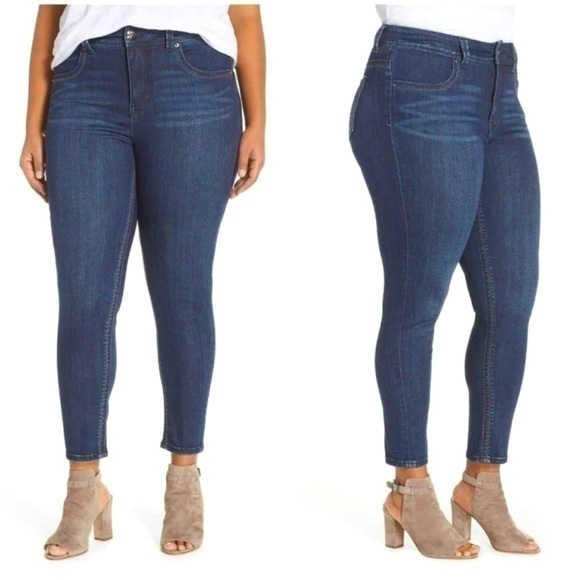 Melissa McCarthy Seven7 Jegging Blue Skinny Stretchy Jean Women's Plus Size 28 - Picture 1 of 16